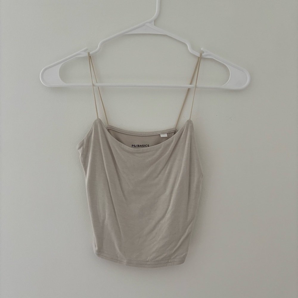 Pacsun Easy Cropped Cami Crop Cream Size S NWT
